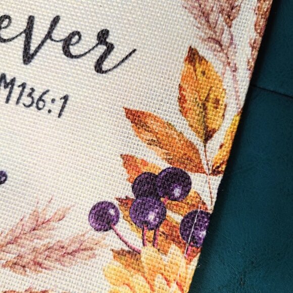 Fall Table Runner Christian Cross Decor Decorative Cloth Autumn Decoration 13x72 - Picture 11 of 14
